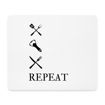 The perfect grill outfit for real griller guys - Mouse Pad (horizontal) - white - Front