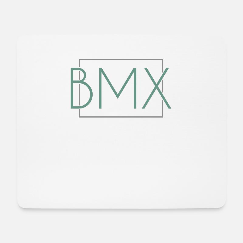 BMX Schriftzug - Mousepad (Querformat) - Weiß