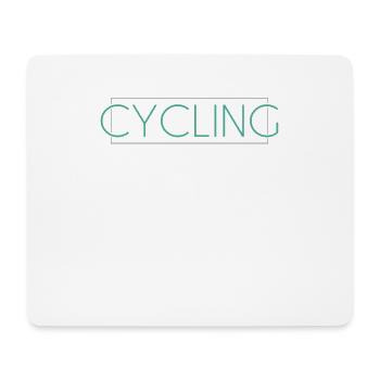 Lettrage de vélo de vélo - Tapis de souris (format paysage) - blanc - Devant