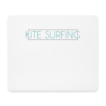 Kite surfing lettering - Mouse Pad (horizontal) - white - Front
