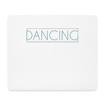 Lettrage dansant - Tapis de souris (format paysage) - blanc - Devant
