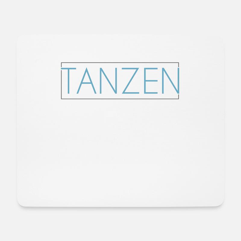 Tanzen Schriftzug - Mousepad (Querformat) - Weiß