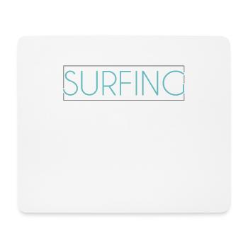Surfen Schriftzug - Mousepad (Querformat) - Weiß - Vorne