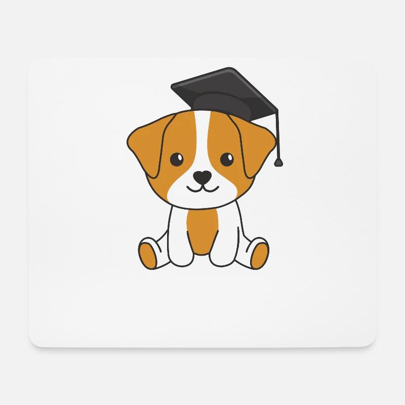Kids Kindergarten nailed it Jack Russell - Mousepad (Querformat) - Weiß