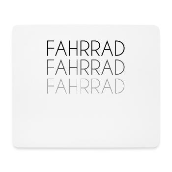Fahrrad Schriftzug - Mousepad (Querformat) - Weiß - Vorne