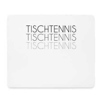 Tischtennis Schriftzug - Mousepad (Querformat) - Weiß - Vorne