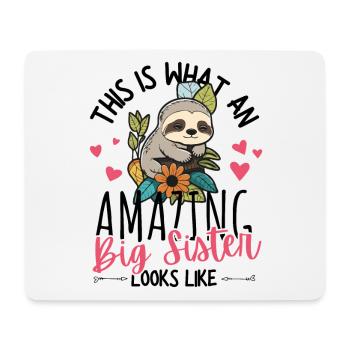 Announcing pregnancy with a cute sloth - Mouse Pad (horizontal) - white - Front