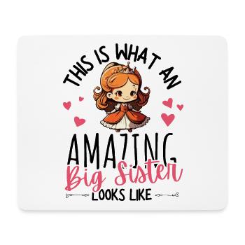 Announcing pregnancy with cute princess - Mouse Pad (horizontal) - white - Front
