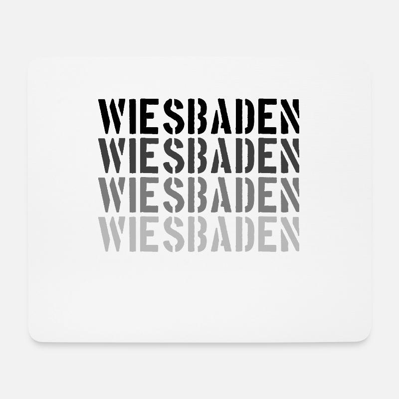 Wiesbaden - Mousepad (Querformat) - Weiß