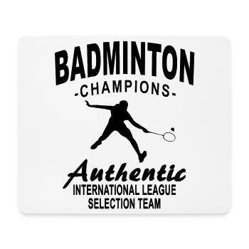 Badminton - Badminton player - Mouse Pad (horizontal) - white - Front