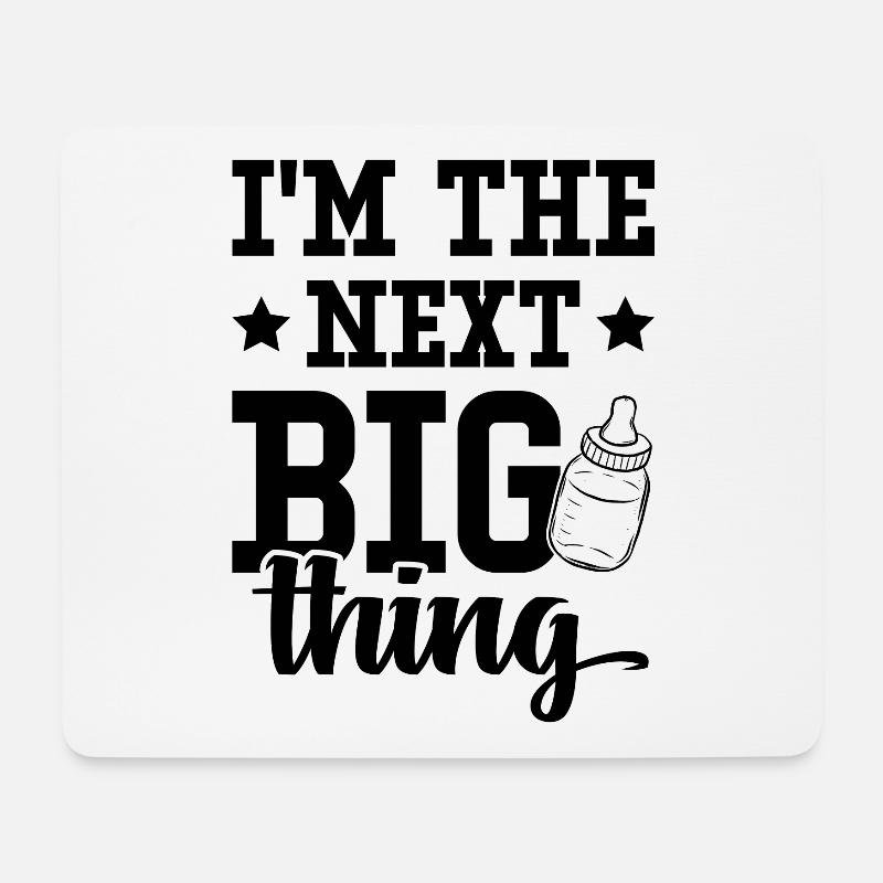 baby lustiger spruch - Mousepad (Querformat) - Weiß