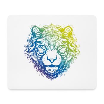 Tiger Mandala Boho - Mouse Pad (horizontal) - white - Front