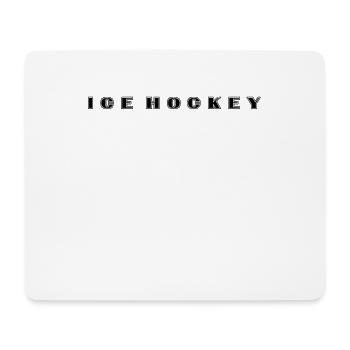 Ice hockey lettering - Mouse Pad (horizontal) - white - Front