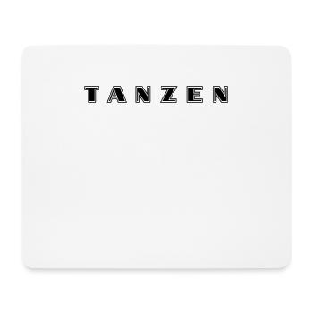 Lettrage dansant - Tapis de souris (format paysage) - blanc - Devant
