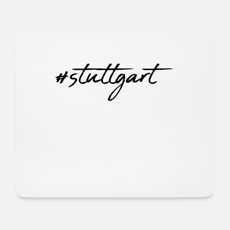 Stuttgart - Mousepad (Querformat) - Weiß
