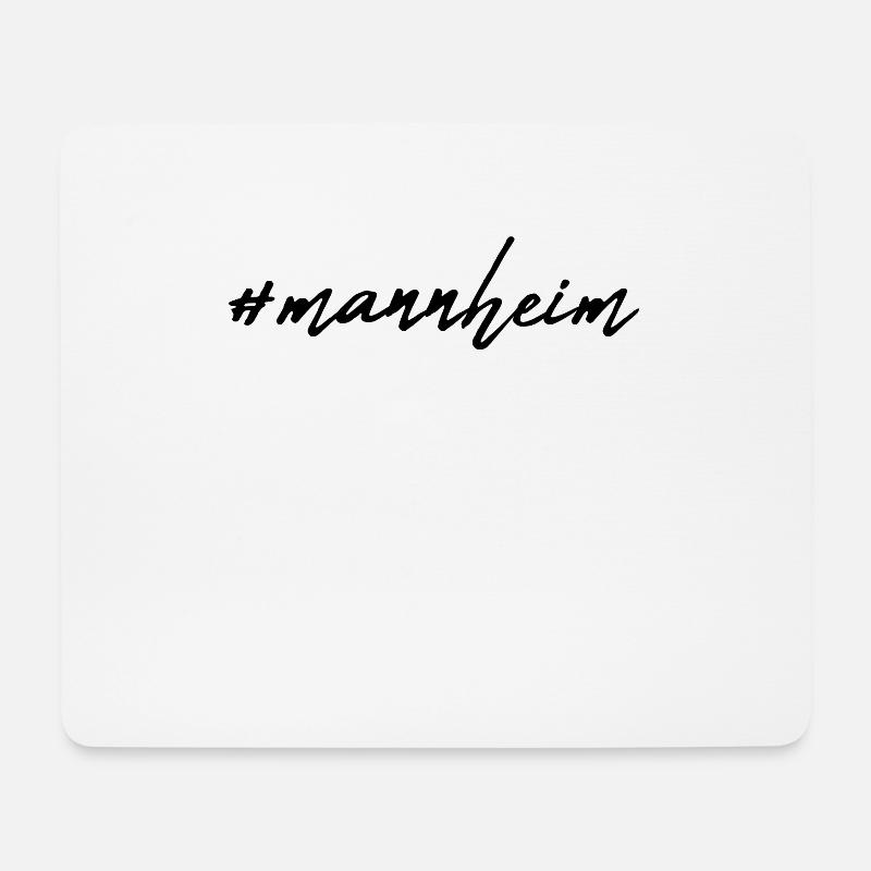 Mannheim - Mousepad (Querformat) - Weiß