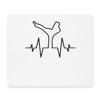 Capoeira Herzschlag - Mousepad (Querformat) - Weiß - Vorne