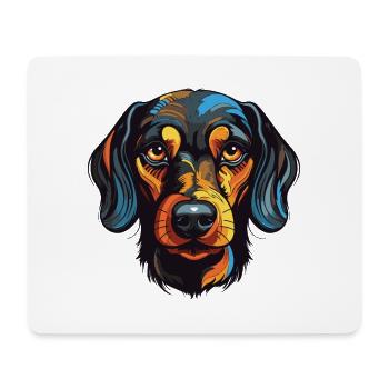 Dachshund Dog Portrait Dachshund - Mouse Pad (horizontal) - white - Front