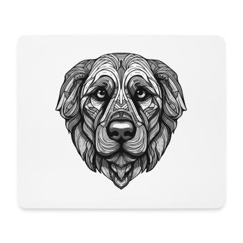 Kangal Chien Portrait Animal - Tapis de souris (format paysage) - blanc - Devant