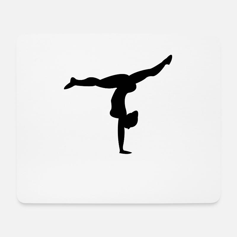 Turnen - Mousepad (Querformat) - Weiß