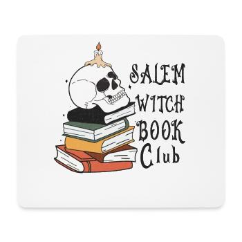 Retro Halloween Design: Salem Witch Book Club - Mouse Pad (horizontal) - white - Front
