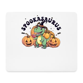 Süßer Spookasaurus für Halloween-Fans mit Hexenhut - Mousepad (Querformat) - Weiß - Vorne
