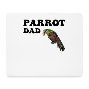 Papageien Papa - Mousepad (Querformat) - Weiß - Vorne