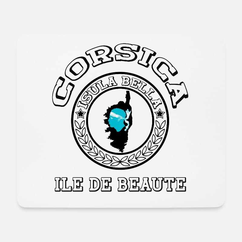 Insel der Schönheit Frankreich Corse Korsika - Mousepad (Querformat) - Weiß
