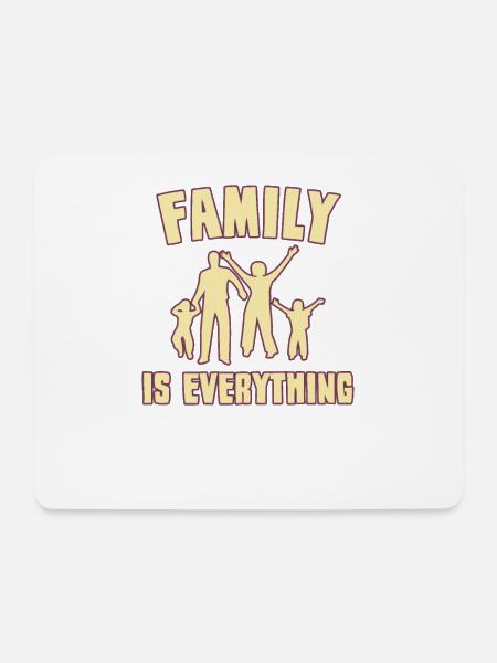 Familie Spruch - Mousepad (Querformat) - Weiß