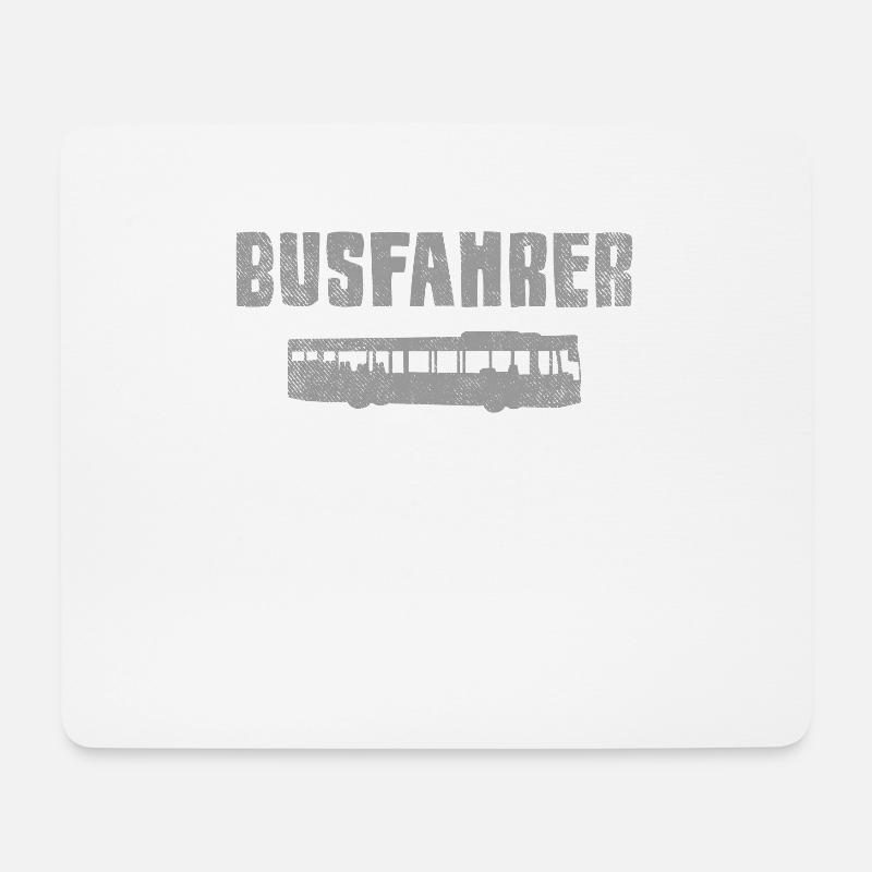 Busfahrer - Mousepad (Querformat) - Weiß