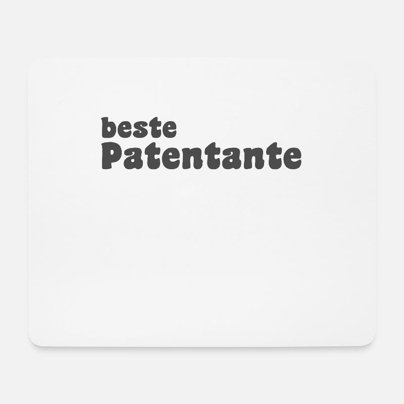 beste Patentante - Mousepad (Querformat) - Weiß