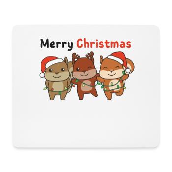 Squirrel, Christmas, Winter, Animals, Squirrel - Mouse Pad (horizontal) - white - Front