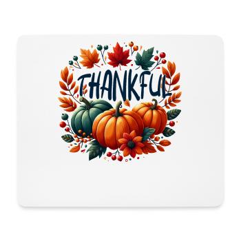 Thankful Fall - Thanksgiving Turkey Time Kids - Mouse Pad (horizontal) - white - Front