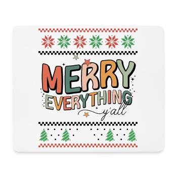 Happy Holidays - Funny Retro Xmas Ugly Christmas - Mousepad (Querformat) - Weiß - Vorne