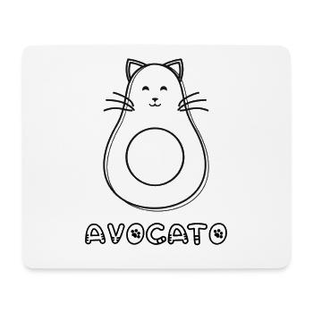 Eine lustige Avocato Katze Avocado Katzen - Mousepad (Querformat) - Weiß - Vorne