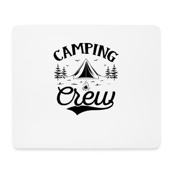 Camping Crew - Voyage en plein air, Randonnée, Nature - Tapis de souris (format paysage) - blanc - Devant