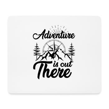 Aventurez-vous là-bas - Voyage en plein air Randonnée - Tapis de souris (format paysage) - blanc - Devant