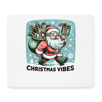 Christmas Vibes - Funny Holidays Funny Christmas - Mouse Pad (horizontal) - white - Front