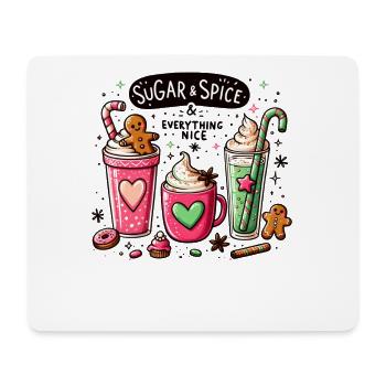 Sugar Spice - Xmas Funny Women's Christmas Coffee - Mouse Pad (horizontal) - white - Front