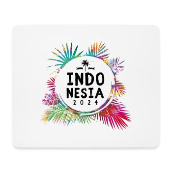 Indonesien 2024 Bunt - Mousepad (Querformat) - Weiß - Vorne