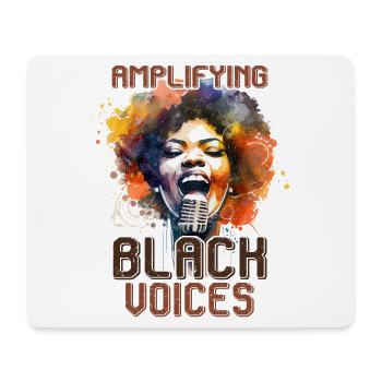BlackVoices - Black History Month African - Mousepad (Querformat) - Weiß - Vorne