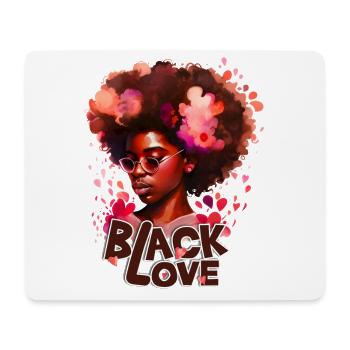 Black Love - Black History Month African - Mousepad (Querformat) - Weiß - Vorne