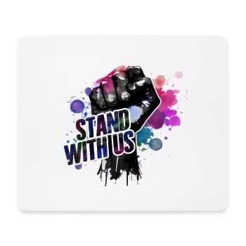 Stand with Use - Black History Month African - Mousepad (Querformat) - Weiß - Vorne