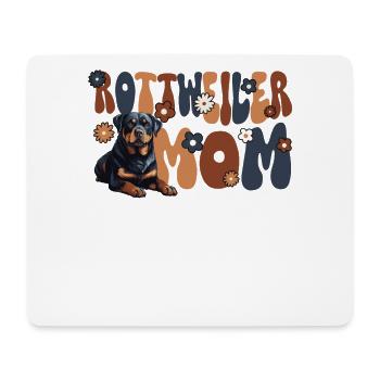 Rottweiler Groovy Rottweiler mom - Mouse Pad (horizontal) - white - Front