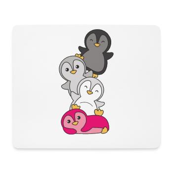 Gynephilia Flag Pride LGBTQ süße Pinguin - Mousepad (Querformat) - Weiß - Vorne