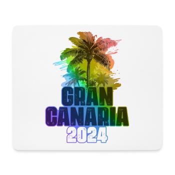 Gran Canaria 2024 Holiday Palm Trees Colorful - Mouse Pad (horizontal) - white - Front