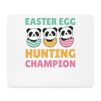 süße Pandas zu Ostern mit Ostereiern Panda - Mousepad (Querformat) - Weiß - Vorne