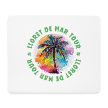 Lloret De Mar Tour Urlaub Plame Bunt - Mousepad (Querformat) - Weiß - Vorne