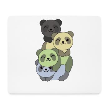 cassgender Flag Pride LGBTQ süße Panda - Mousepad (Querformat) - Weiß - Vorne