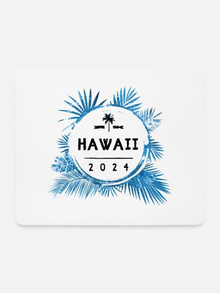 Hawaii 2024 Bunt - Mousepad (Querformat) - Weiß